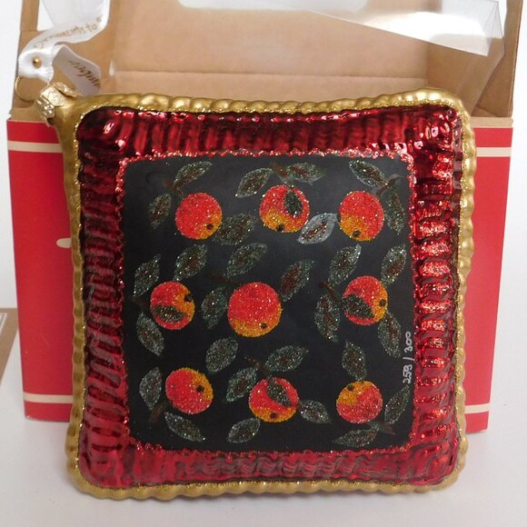 Lot of 3 Glass Pillow Ornaments by Ornaments to Remember Purple and Red NIB - Picture 5 of 13